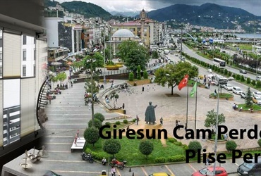 Giresun cam balkon için plise perde